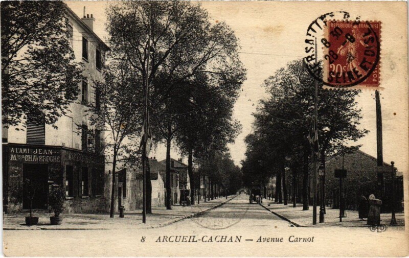 Carte postale ancienne Arcueil Avenue Carnot France à Arcueil
