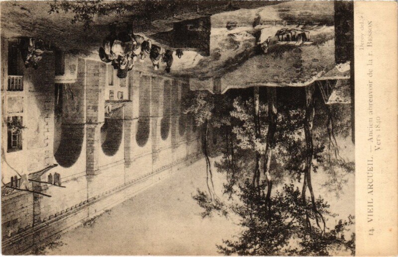 Carte postale ancienne Arcueil Ancien abreuvoir France à Arcueil