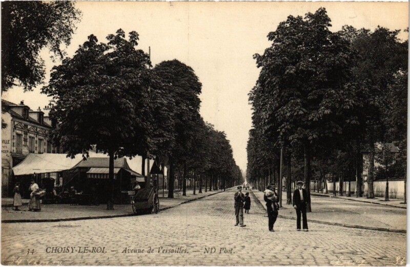 Carte postale ancienne Choisy-Le-Roi Avenue de Versailles France à Choisy-le-Roi