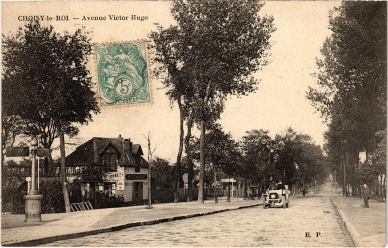 Carte postale ancienne Choisy-Le-Roi Avenue Victor Hugo France à Choisy-le-Roi