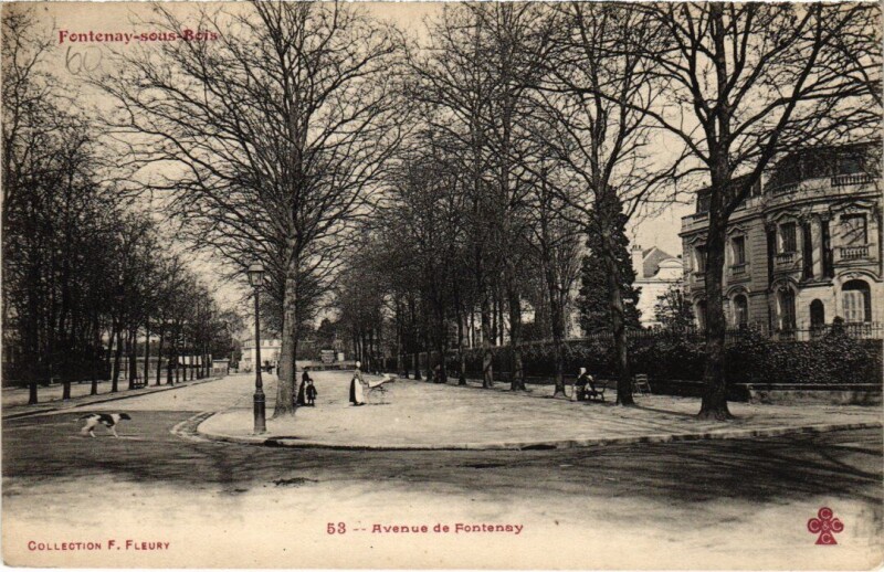 Carte postale ancienne Fontenay-Sous-Bois Avenue Fontenay France à Fontenay-sous-Bois