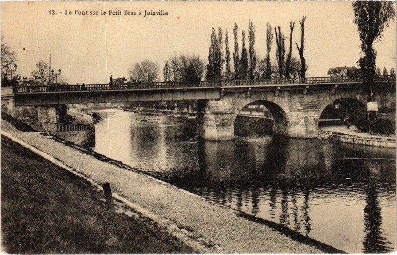 Carte postale ancienne Joinville-le-Pont Le Pont sur le Bras France à Joinville-le-Pont