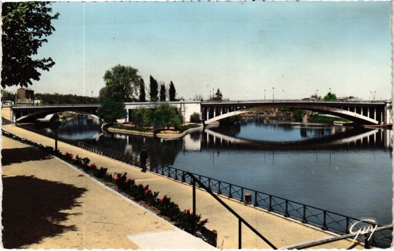 Carte postale ancienne Joinville-le-Pont Pont de Joinville France à Joinville-le-Pont