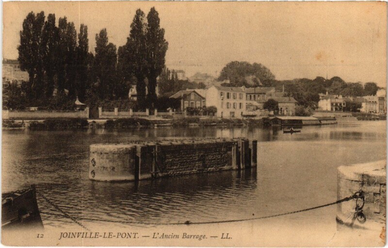 Carte postale ancienne Joinville-le-Pont L'Ancien Barrage France à Joinville-le-Pont