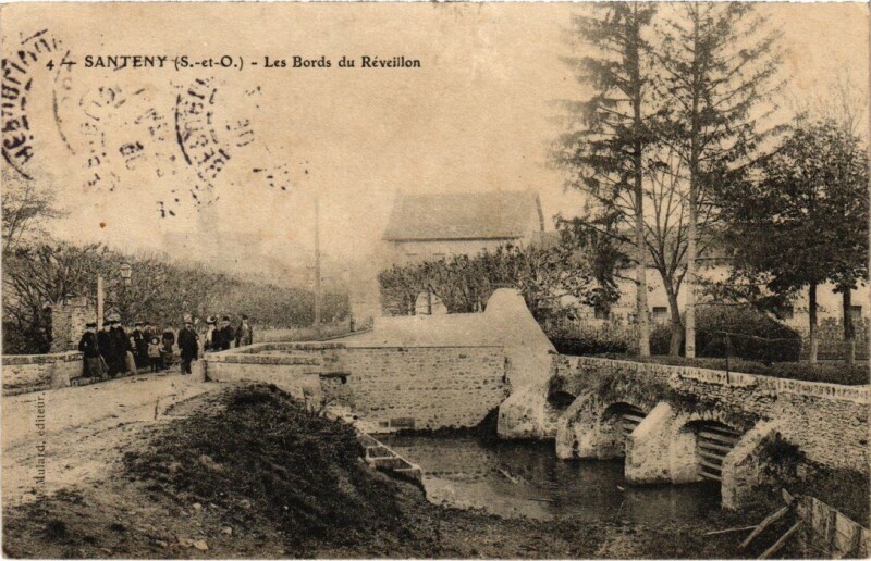 Carte postale ancienne Santeny Les Bords du Reveillon France à Santeny