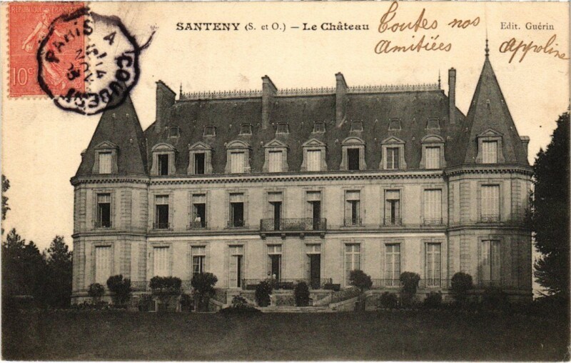 Carte postale ancienne Santeny Le Chateau France à Santeny