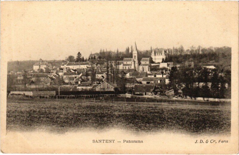 Carte postale ancienne Santeny Panorama France à Santeny