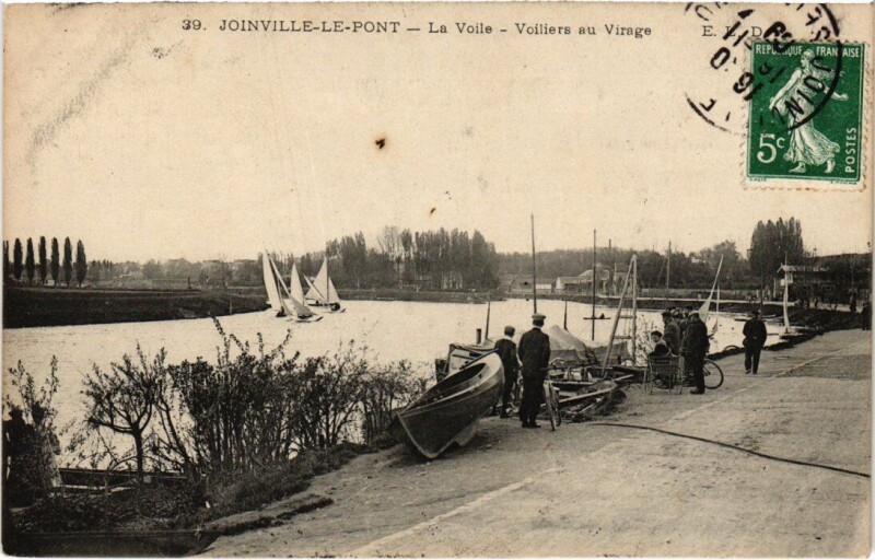 Carte postale ancienne Joinville Le-Pont La Voile France à Joinville-le-Pont