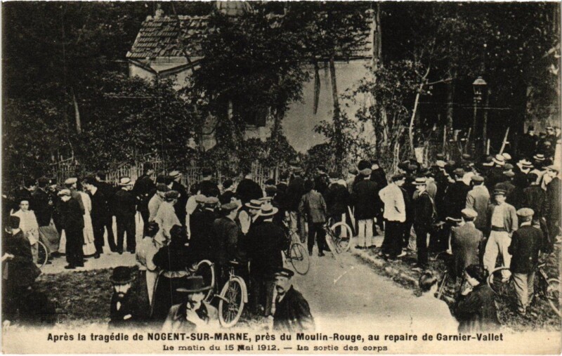 Carte postale ancienne Apres la tragedie de Nogent s Marne France