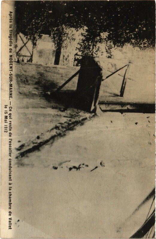 Carte postale ancienne Apres la tragedie de Nogent s Marne France