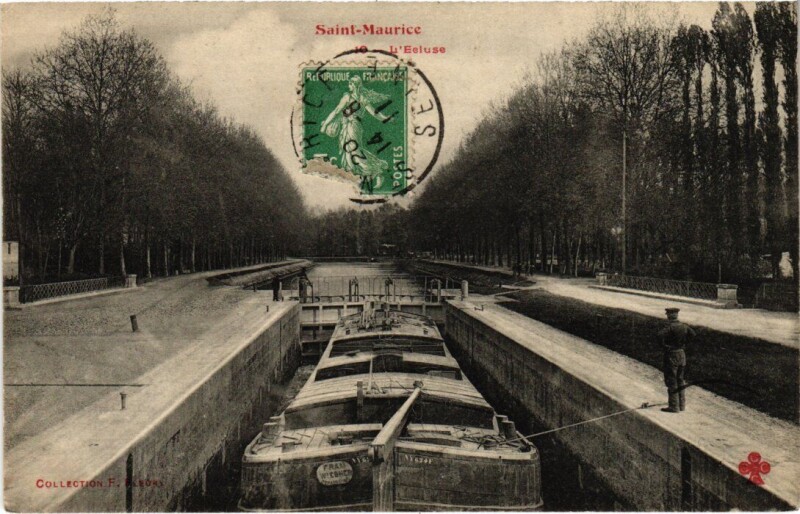 Carte postale ancienne Saint-Maurice L'Ecluse France à Saint-Maurice