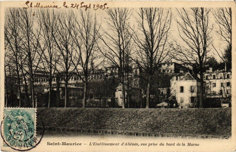 Carte postale ancienne Saint-Maurice L'Etablissement d'Alienes France à Saint-Maurice