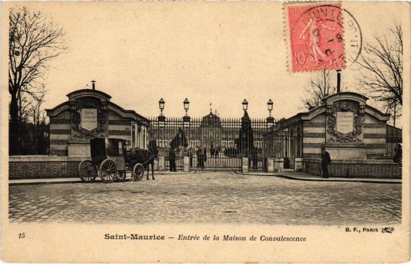 Carte postale ancienne Saint-Maurice Rue de l'Asile France à Saint-Maurice