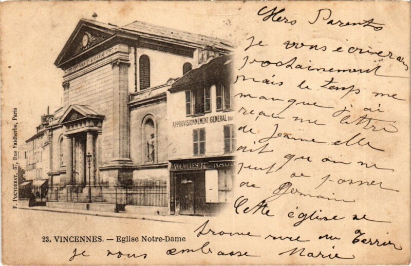 Carte postale ancienne Vincennes L'Hospice Intercommunal France à Vincennes