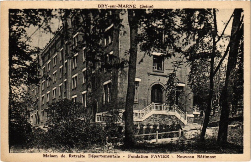 Carte postale ancienne Bry sur Marne Maison de Retraite Departementale France à Bry-sur-Marne