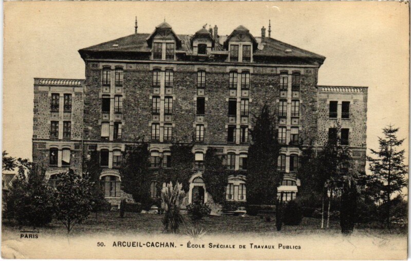 Carte postale ancienne Arceuil-Cachan Ecole Speciale de Travaux Publics France à Cachan
