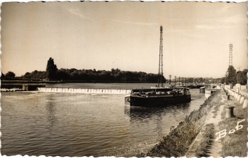 Carte postale ancienne Ablon Vue Generale s le Barrage France