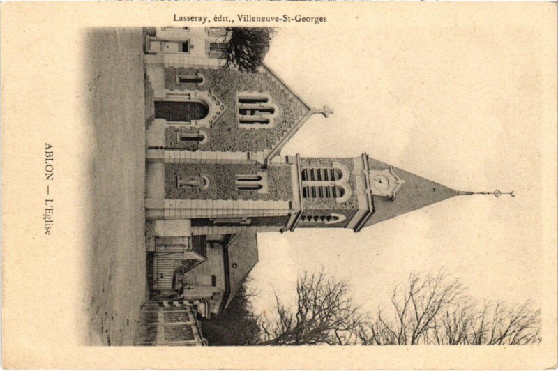 Carte postale ancienne Ablon L'Eglise France