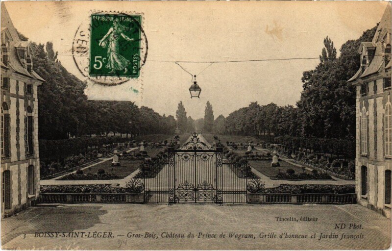 Carte postale ancienne Boissy Gros-Bois,Chateau du Prince de Wagram France