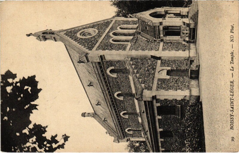 Carte postale ancienne Boissy Le Temple France