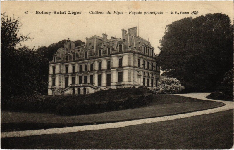Carte postale ancienne Boissy Chateau du Piple Facade Principale France