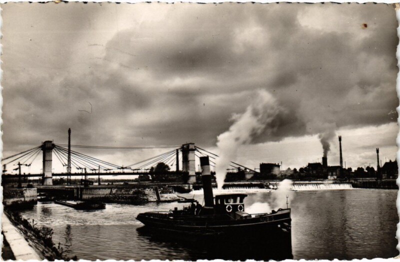 Carte postale ancienne Alfortville Le barrage et les ecluses France à Alfortville