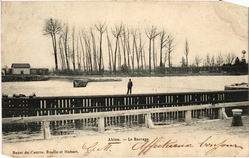 Carte postale ancienne Ablon Le Barrage France