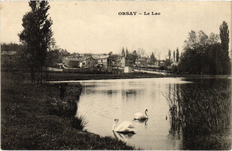 Carte postale ancienne Orsay Le Lac France à Orsay