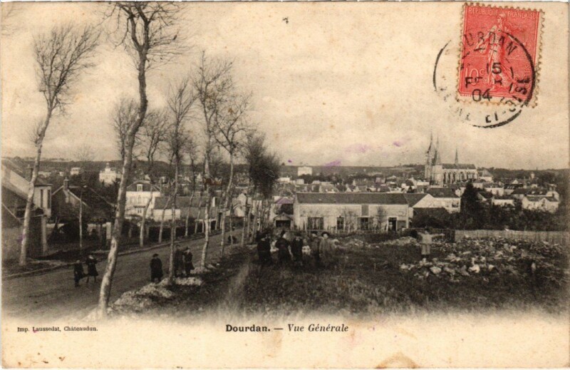 Carte postale ancienne Dourdan Vue Generale France à Dourdan