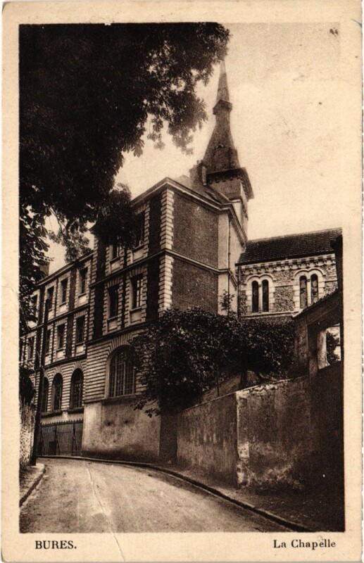 Carte postale ancienne Bures La Chapelle France