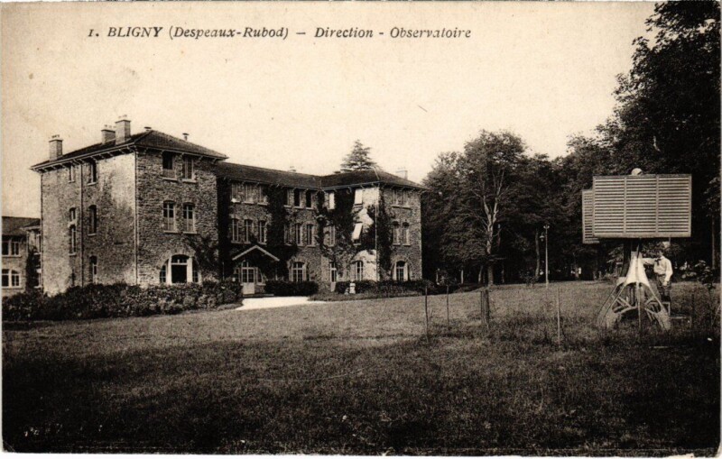 Carte postale ancienne Bligny Direction Observatoire France
