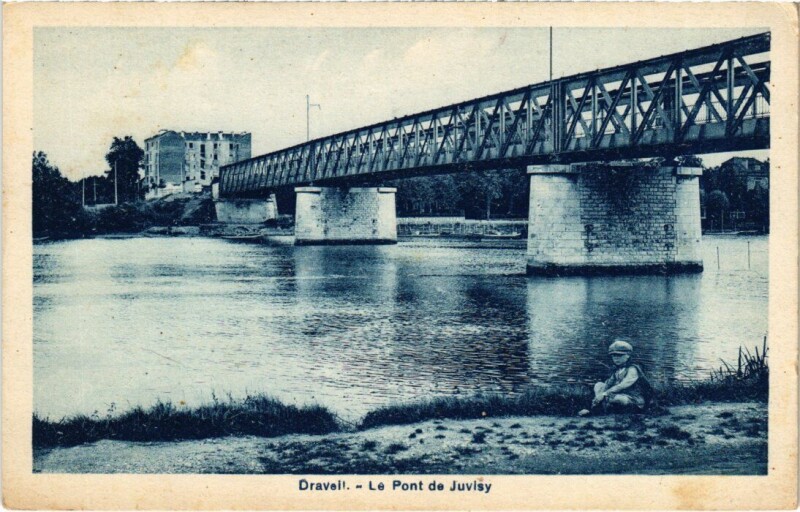 Carte postale ancienne Draveil Le Pont de Juvisy France à Draveil
