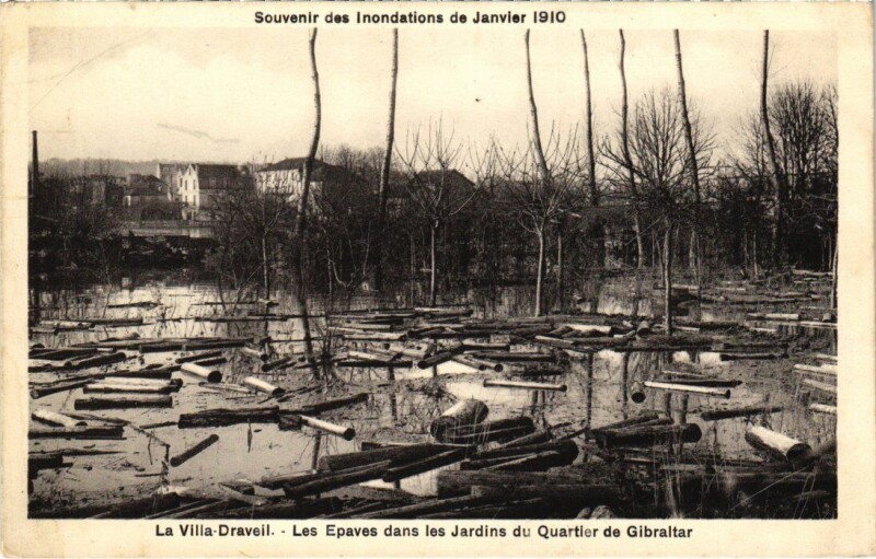 Carte postale ancienne Draveil Les Epaves dans les Jardins du Quarter France à Draveil