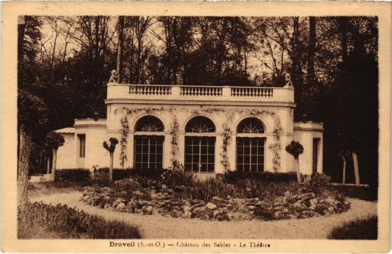 Carte postale ancienne Draveil Chateau des Sables-Le Theatre France à Draveil