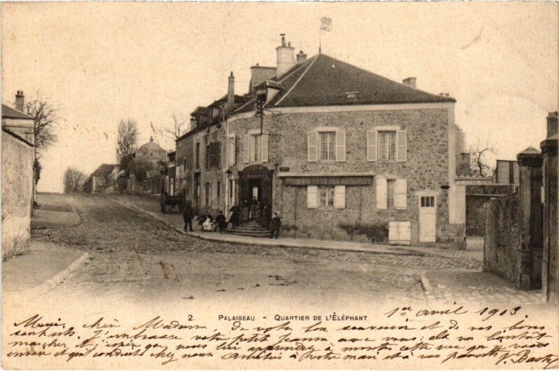 Carte postale ancienne Palaiseau Quartier de L'Elephant France à Palaiseau