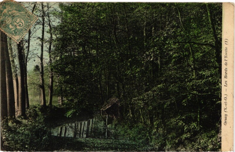 Carte postale ancienne Orsay Les Bords de l'Yvette France à Orsay