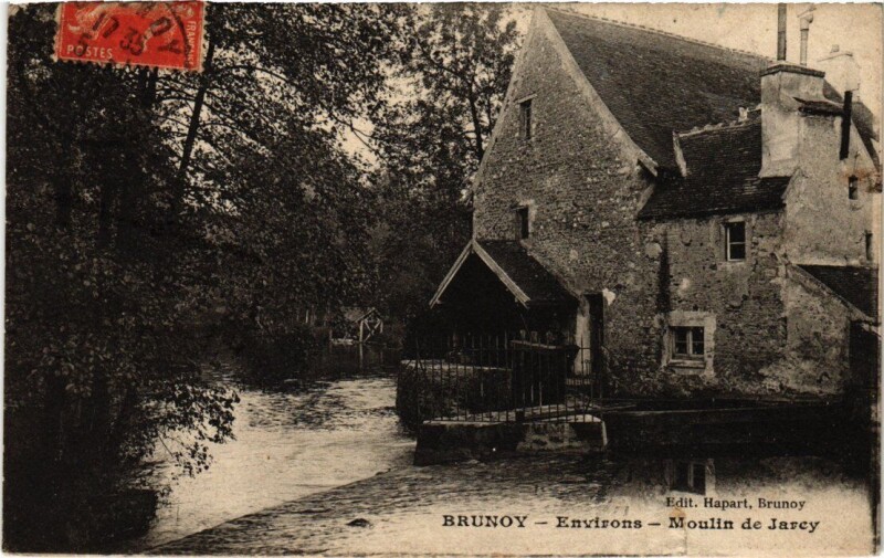 Carte postale ancienne Brunoy Moulin de Jarcy France à Brunoy
