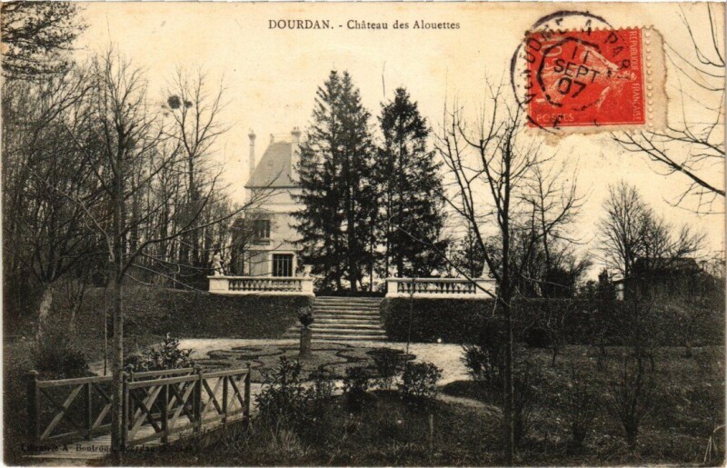 Carte postale ancienne Dourdan Chateau des Alouettes France à Dourdan