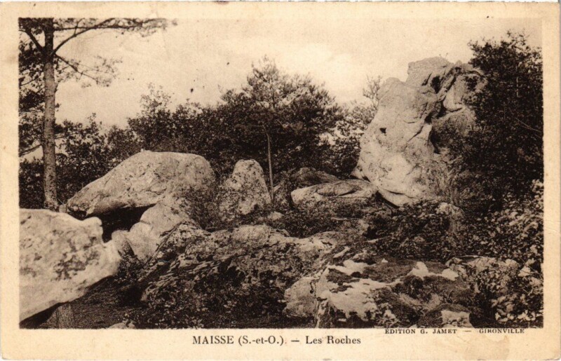 Carte postale ancienne Maisse Les Roches France à Maisse