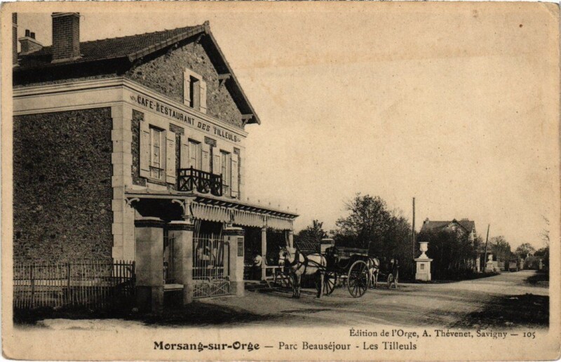 Carte postale ancienne Morsang sur Orge Parc Beausejour France à Morsang-sur-Orge