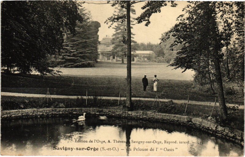 Carte postale ancienne Savigny sur Orge La Pelouse de l'Oasis France à Savigny-sur-Orge