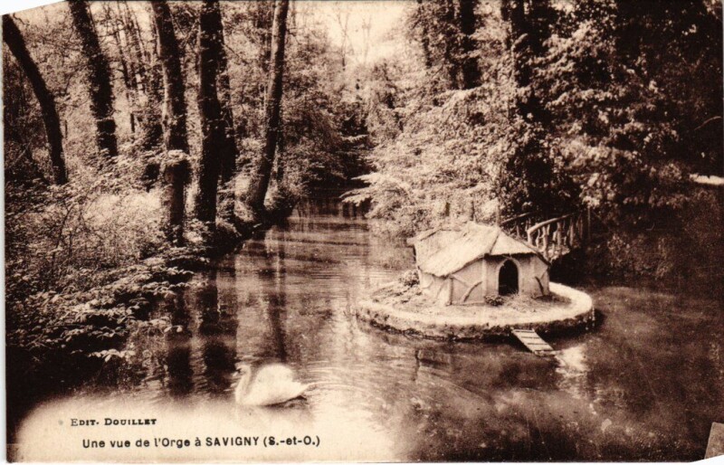 Carte postale ancienne Savigny sur Orge Une vue de l'Orge France à Savigny-sur-Orge