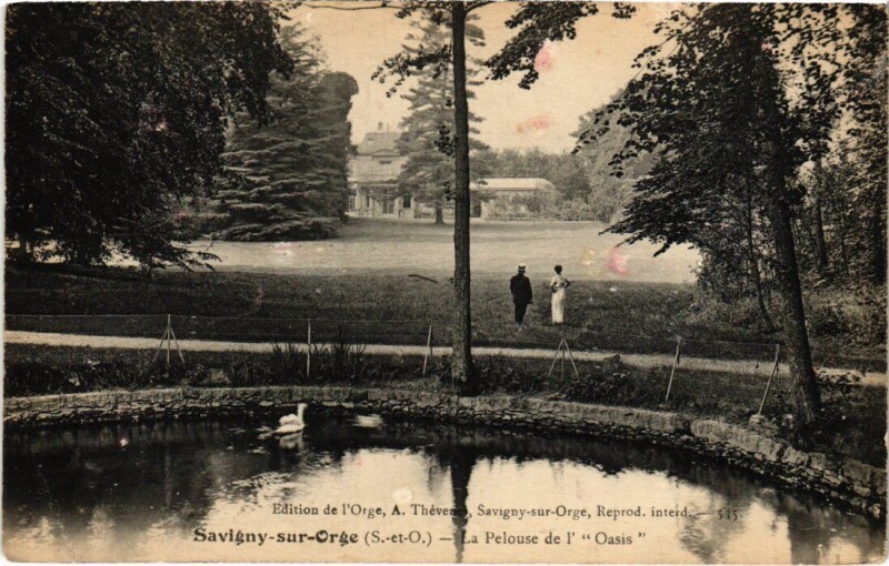 Carte postale ancienne Savigny sur Orge La Pelouse de l'Oasis France à Savigny-sur-Orge