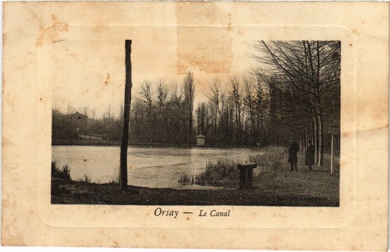 Carte postale ancienne Orsay Le Canal France à Orsay