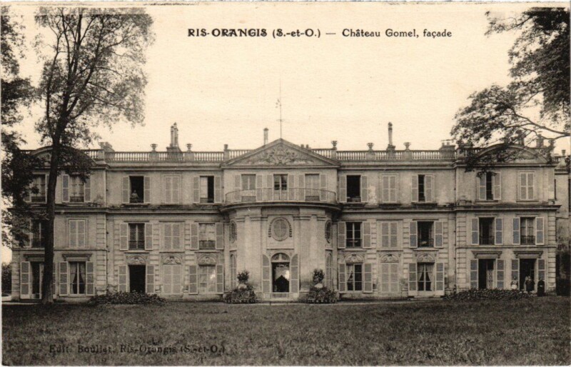 Carte postale ancienne Ris-Orangis Chateau Gomel, facade France à Ris-Orangis