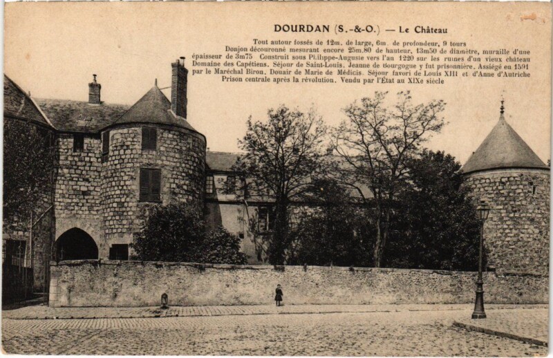 Carte postale ancienne Dourdan Le Chateau France à Dourdan