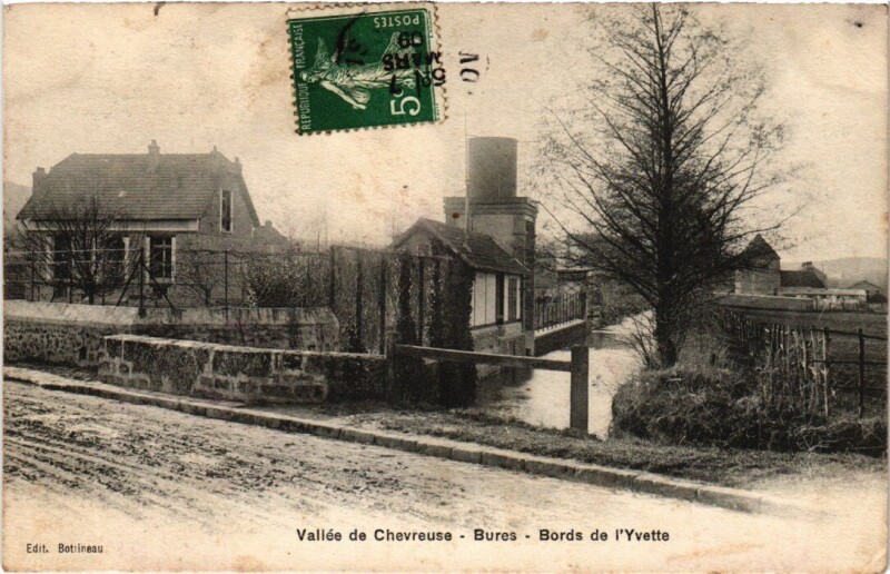Carte postale ancienne Bures Bords de l'Yvette France