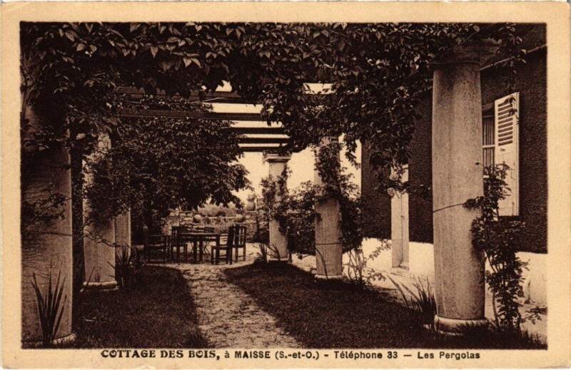 Carte postale ancienne Maisse Les Pergolas France à Maisse