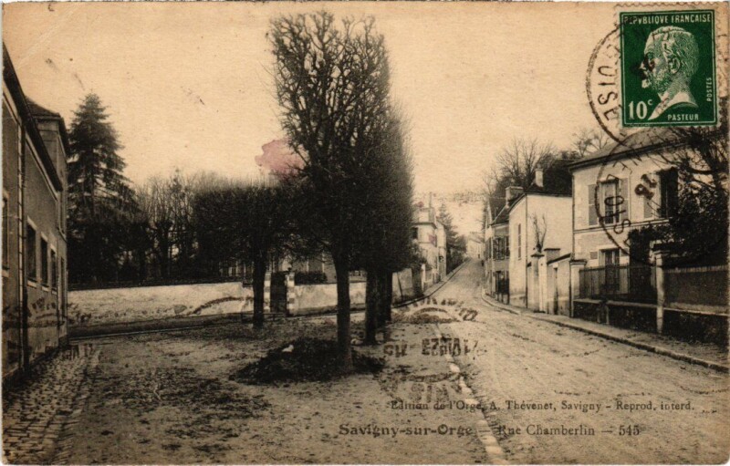 Carte postale ancienne Savigny sur Orge Rue Chamberlin France à Savigny-sur-Orge