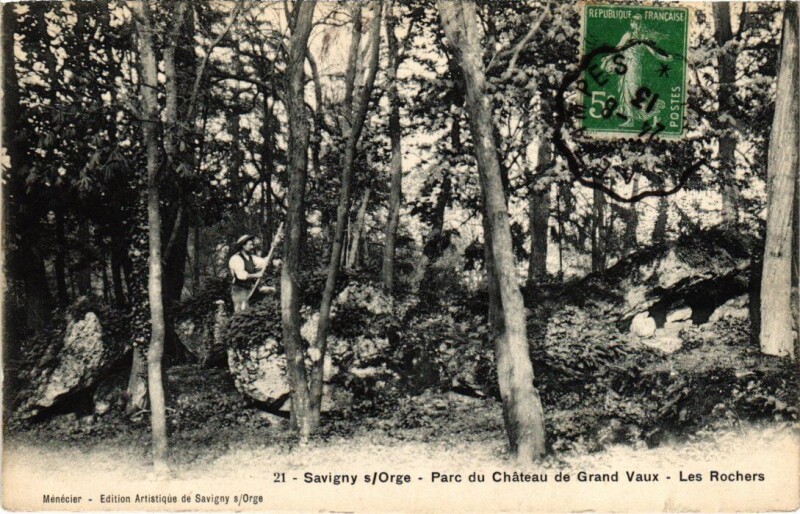 Carte postale ancienne Savigny sur Orge Parc du Chateau de Grand Vaux France à Savigny-sur-Orge